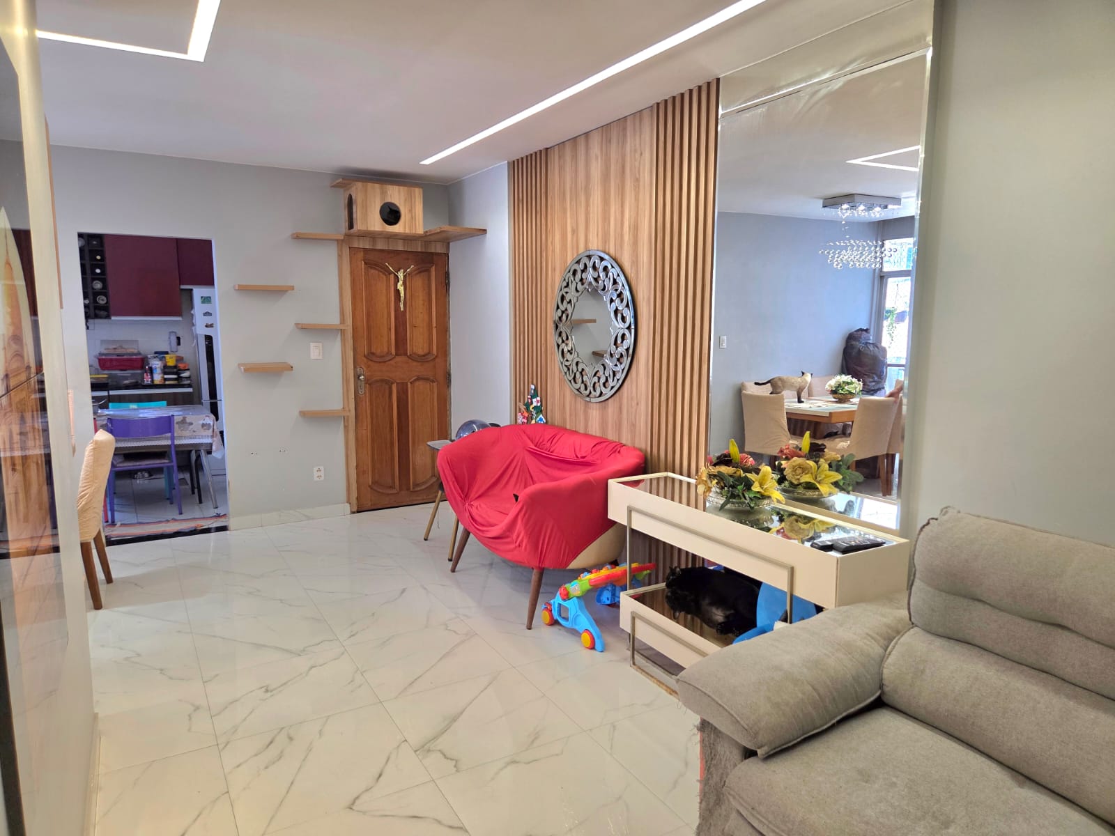 Sala ampla do apartamento Saint Leon